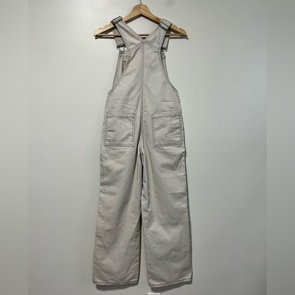 GU Off-White Wide-Leg Overalls XS - Picture 7 of 13